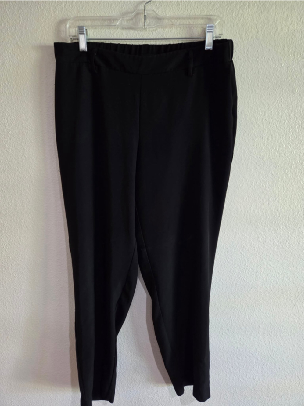 Style & Co Women’s Black Pull-On Stretch Ankle Pants Trouser Size Medium W-163